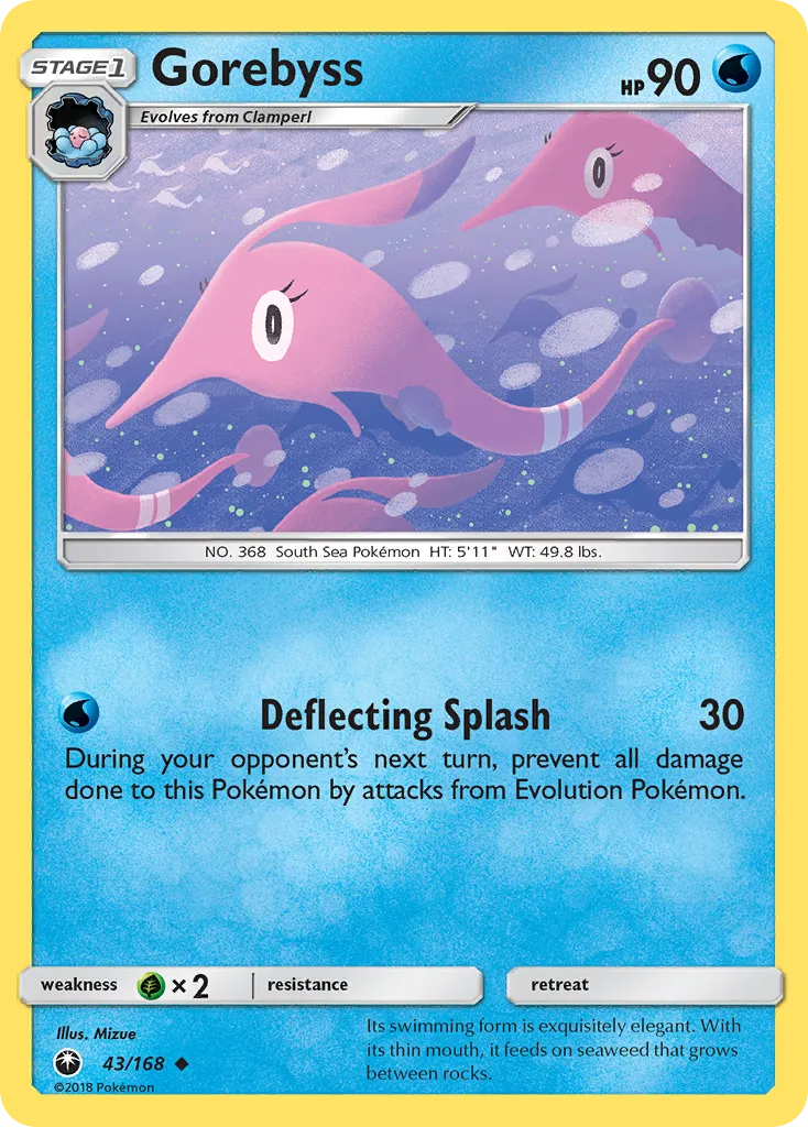 2018 Celestial Storm Gorebyss Uncommon #043/168 Uncommon card image