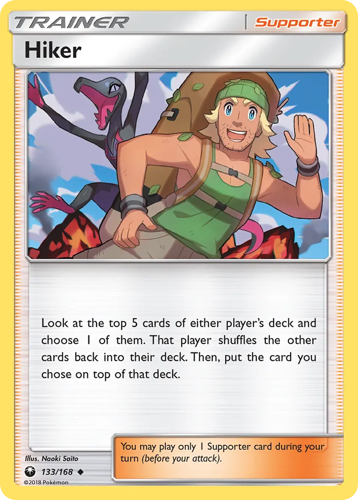 2018 Celestial Storm Hiker Uncommon #133/168 Uncommon card image