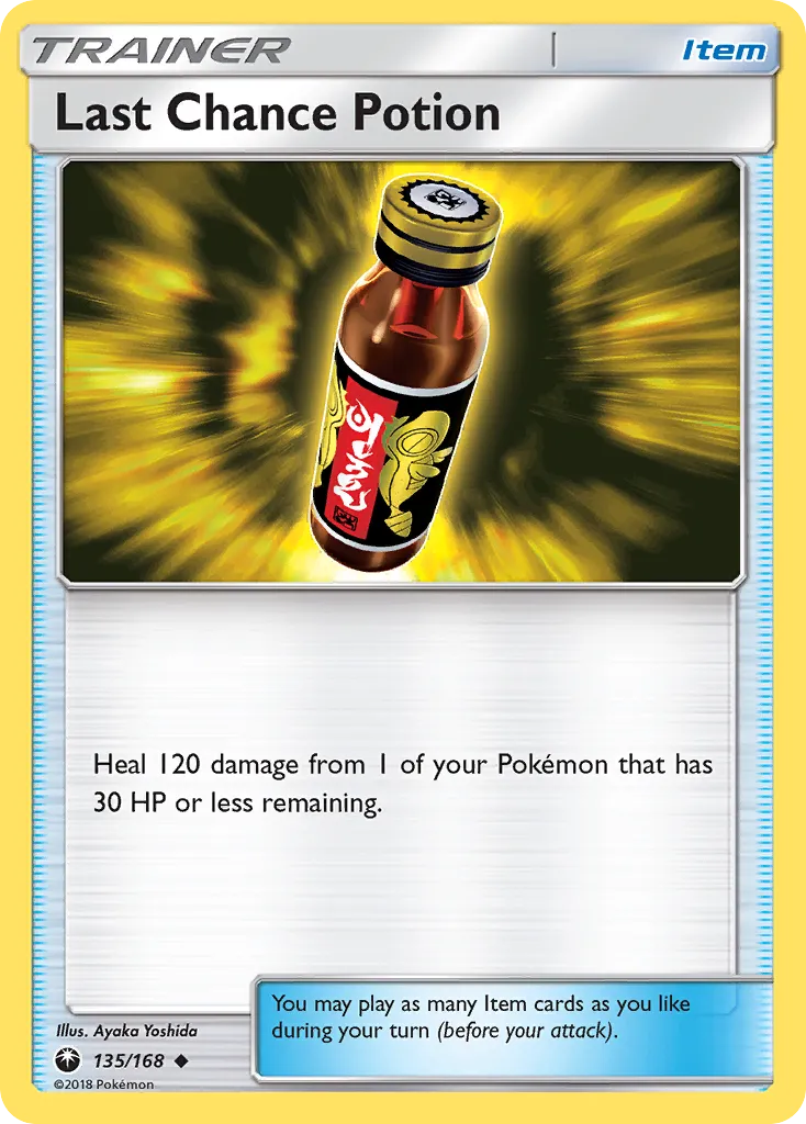 2018 Celestial Storm Last Chance Potion #135/168 Uncommon card image