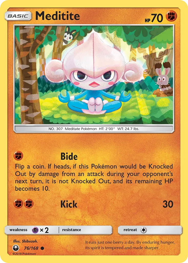 2018 Celestial Storm Meditite Common #076/168 Common card image