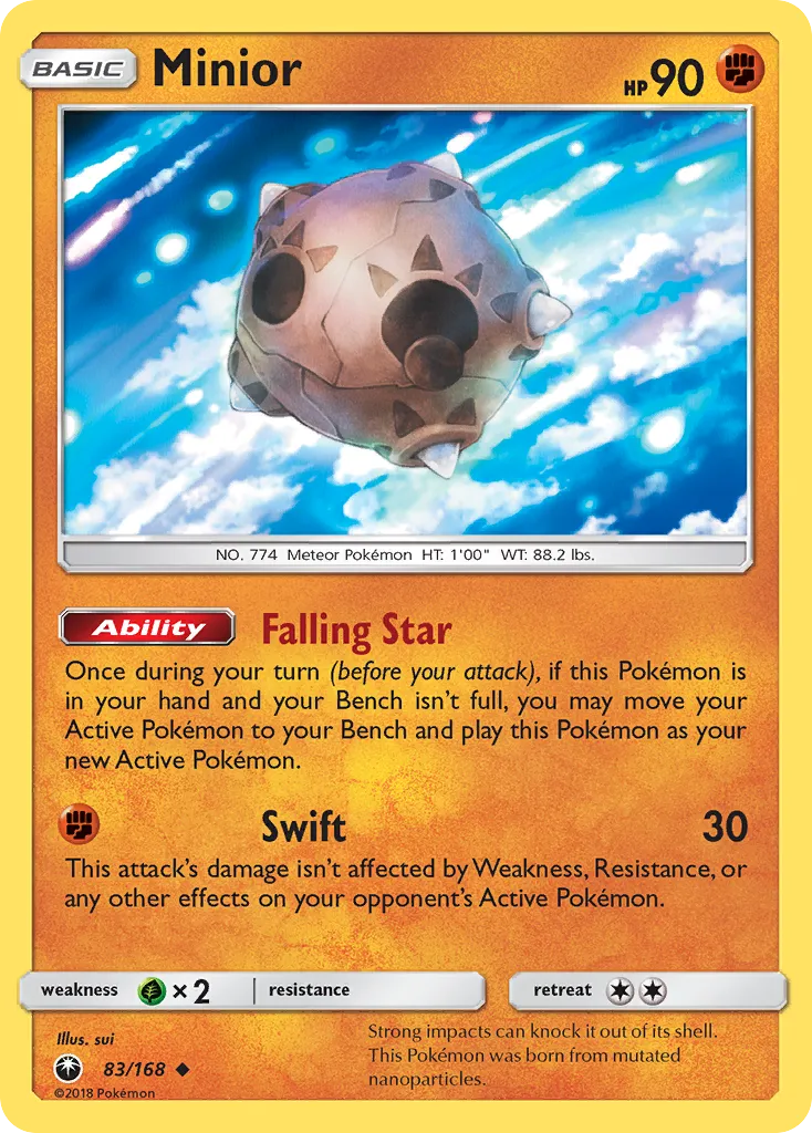 2018 Celestial Storm Minior Uncommon #083/168 Uncommon card image