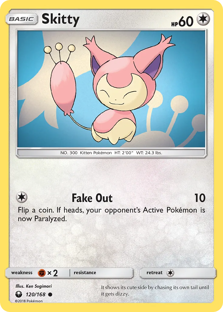 2018 Celestial Storm Skitty Common #120/168 Common card image