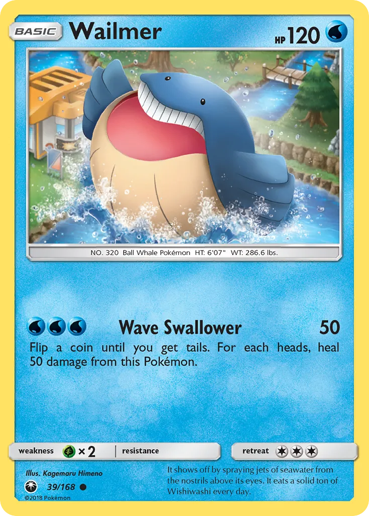 2018 Celestial Storm Wailmer Common #039/168 Common card image