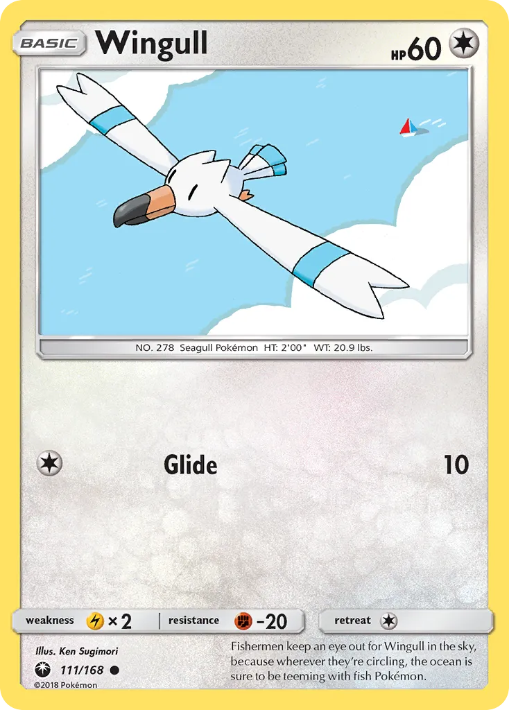 2018 Celestial Storm Wingull Common #111/168 Common card image