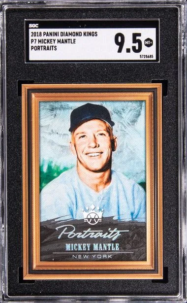 2018 Donruss Diamond Kings Mickey Mantle Portraits #P7 card image