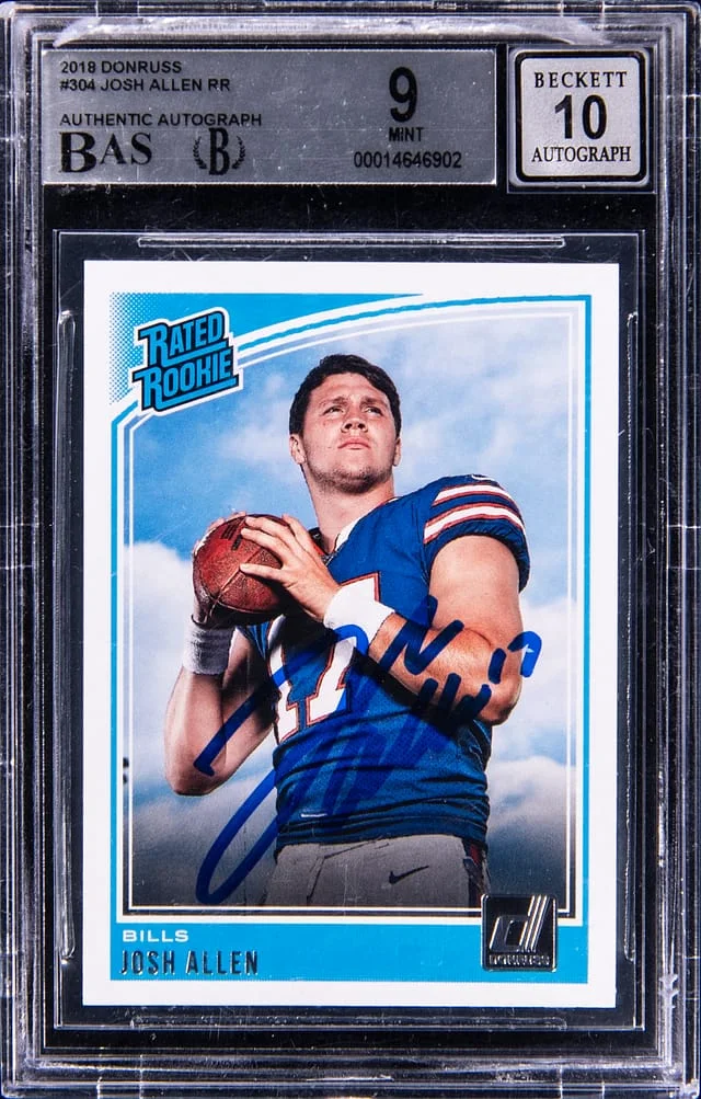 2018 Donruss Josh Allen Rated #304 card image