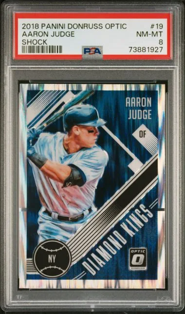 2018 Donruss Optic Aaron Judge Shock #19 card image