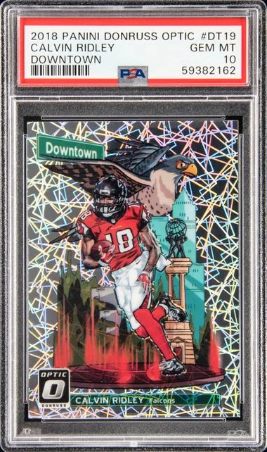 2018 Donruss Optic Calvin Ridley Downtown #DT19 card image