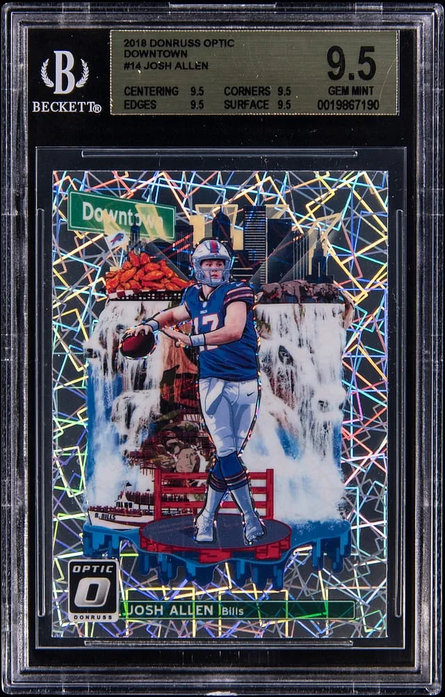 2018 Donruss Optic Josh Allen Downtown #14 card image