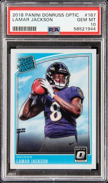 2018 Donruss Optic Lamar Jackson #167 card image