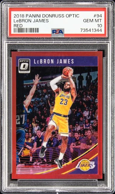 2018 Donruss Optic LeBron James Red #94 card image