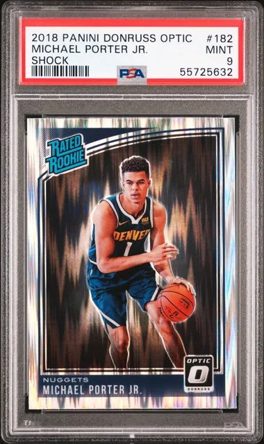 2018 Donruss Optic Michael Porter Jr. Blue Velocity #182 card image