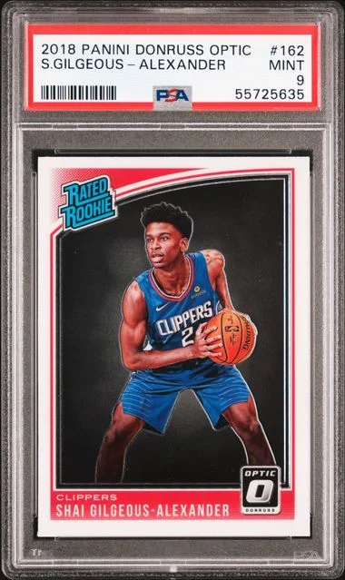 2018 Donruss Optic Shai Gilgeous-Alexander #162 card image