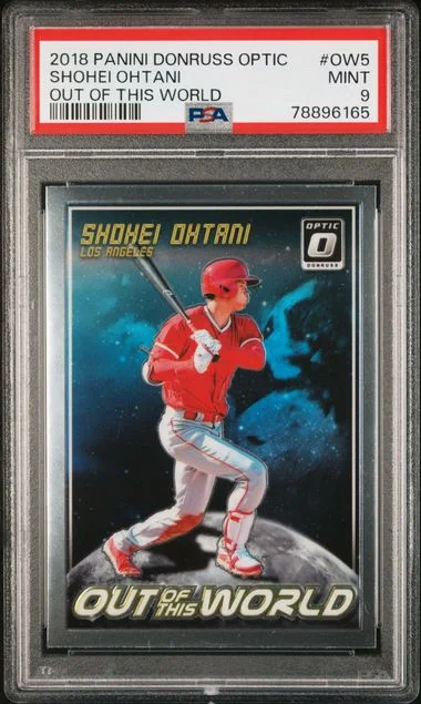 2018 Donruss Optic Shohei Ohtani Out Of This World #Ow5 card image
