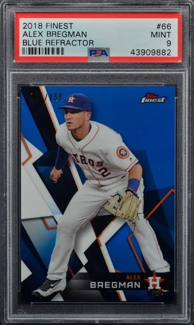 2018 Finest Alex Bregman Blue Refractor #66 card image