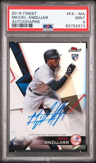 2018 Finest Miguel Andujar Autograph #FA-MA card image