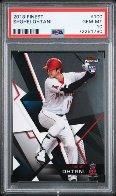 2018 Finest Shohei Ohtani #100 card image
