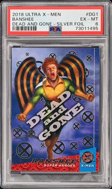 2018 Fleer Ultra X-Men Banshee Dead And Gone Silver Foil #DG1 card image