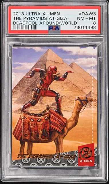 2018 Fleer Ultra X-Men The Pyramids At Giza Deadpool Around The World #DAW3 card image