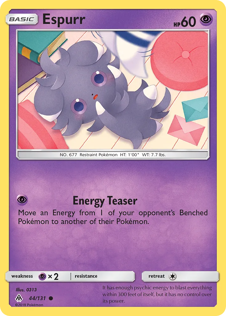 2018 Forbidden Light Espurr Common #044/131 Common card image