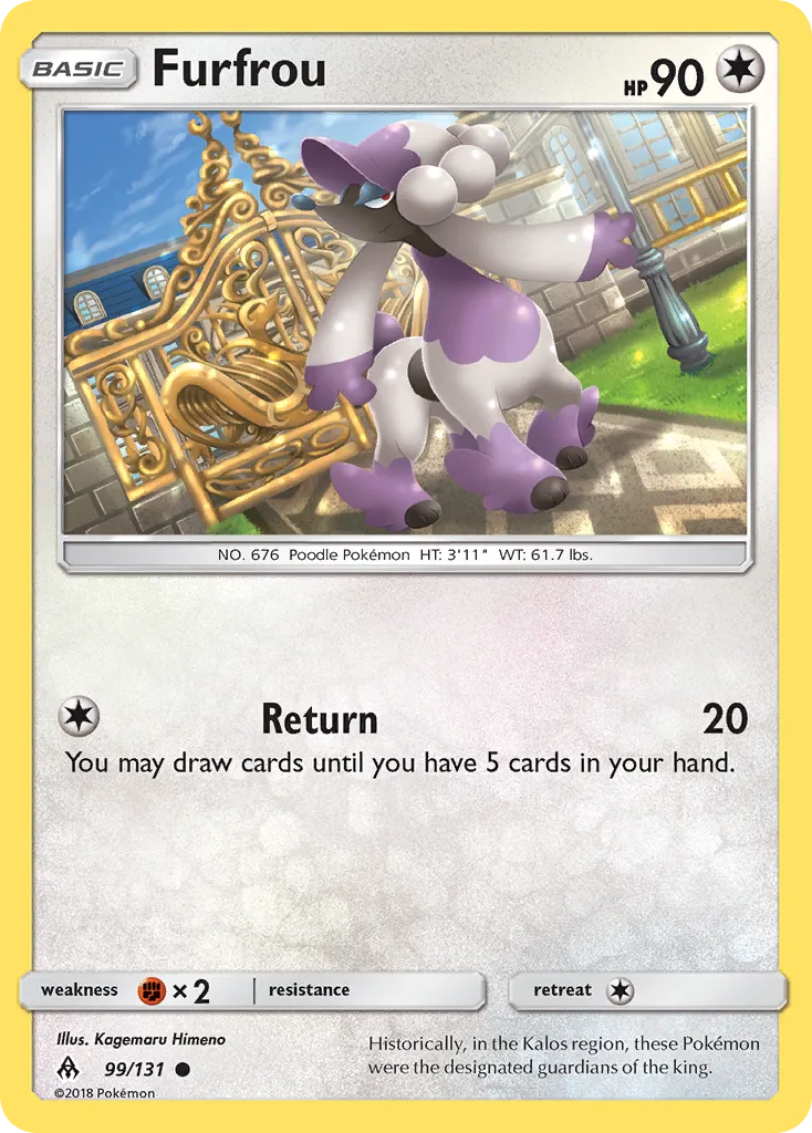 2018 Forbidden Light Furfrou Common #099/131 Common card image
