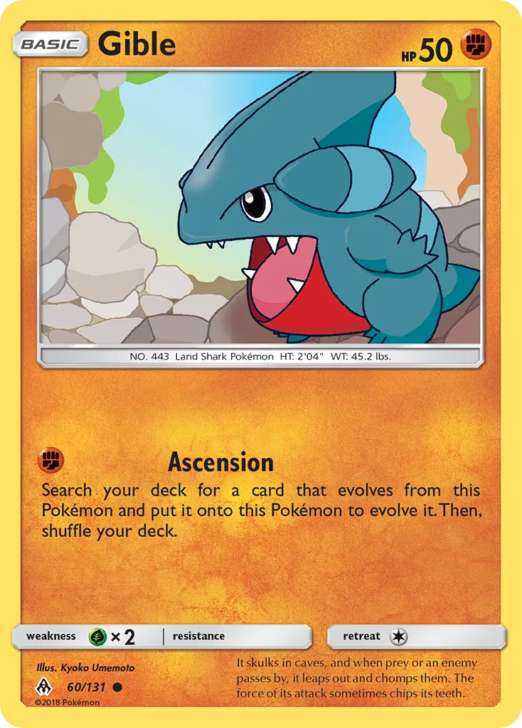 2018 Forbidden Light Gible Common #060/131 Common card image