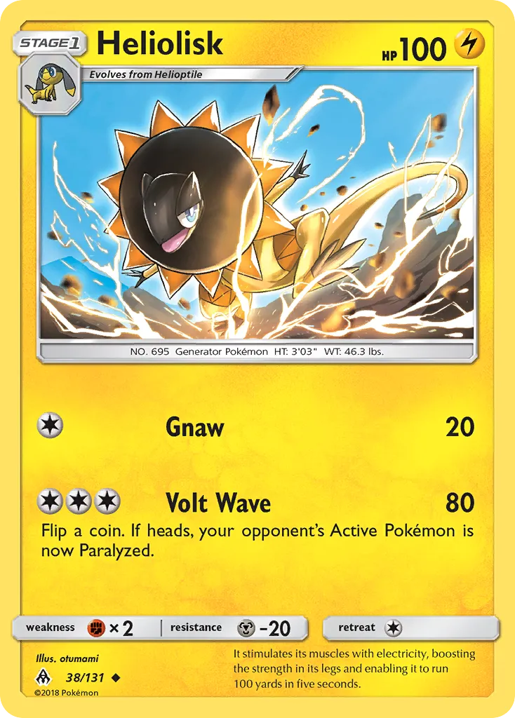 2018 Forbidden Light Heliolisk Uncommon #038/131 Uncommon card image