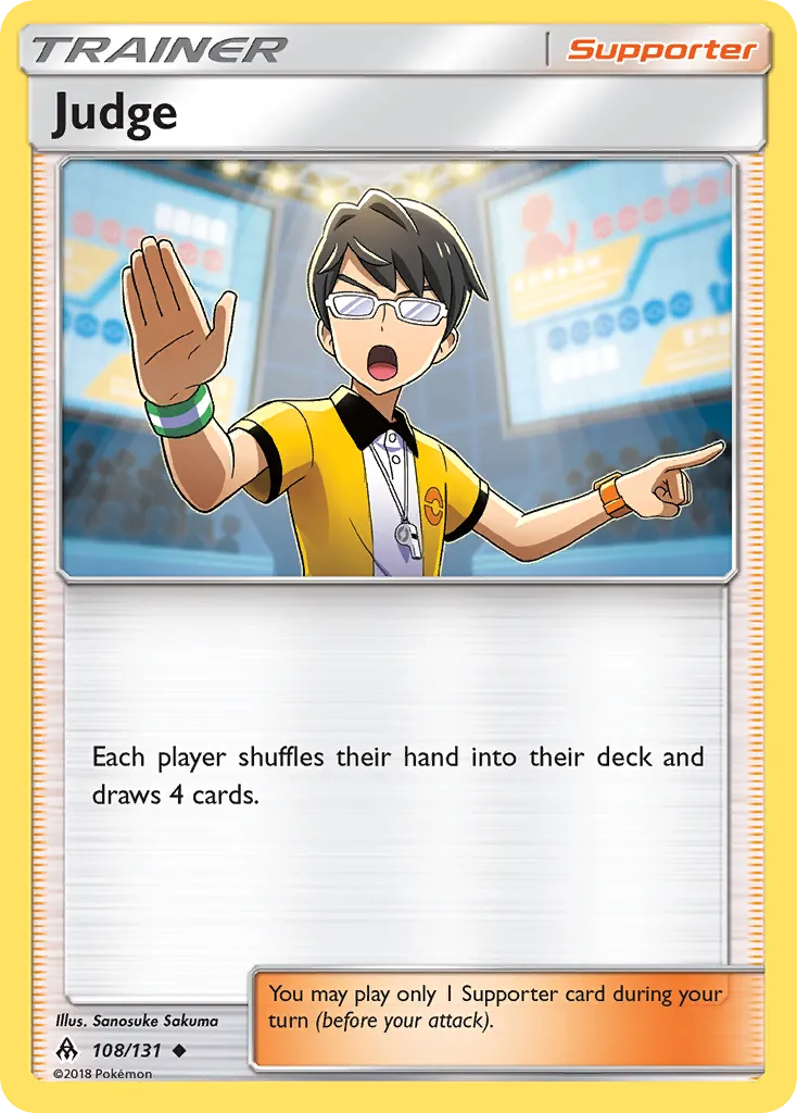 2018 Forbidden Light Judge Uncommon #108/131 Uncommon card image