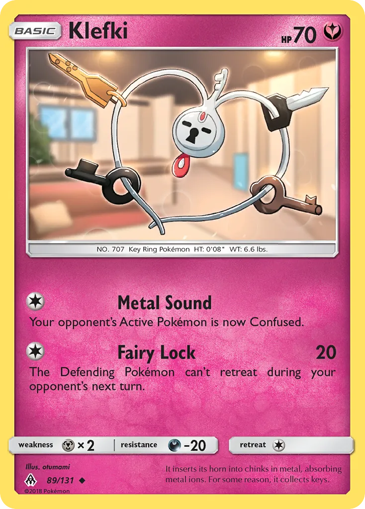 2018 Forbidden Light Klefki #089/131 Uncommon card image
