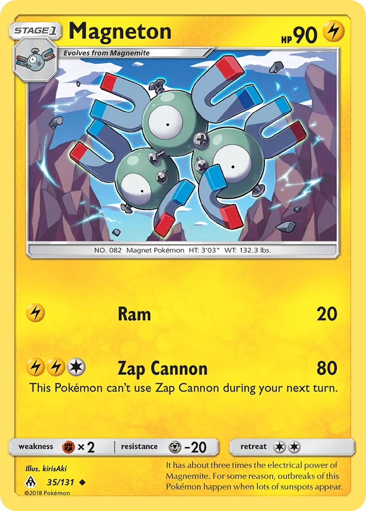 2018 Forbidden Light Magneton Uncommon #035/131 Uncommon card image