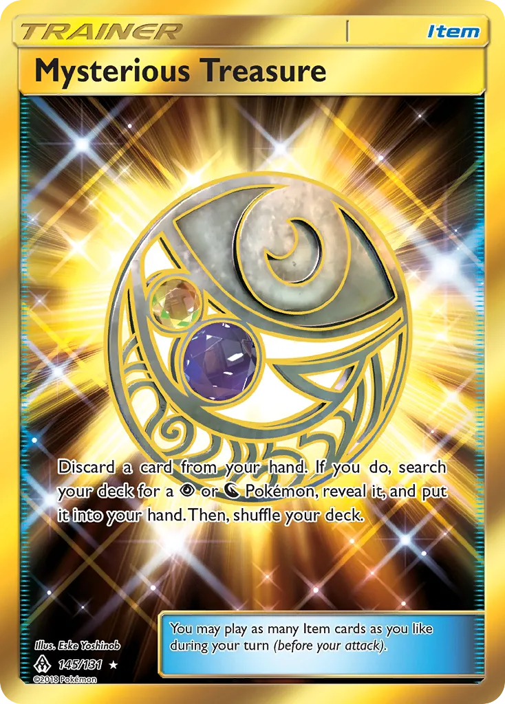 2018 Forbidden Light Mysterious Treasure #145/131 Rare Secret card image