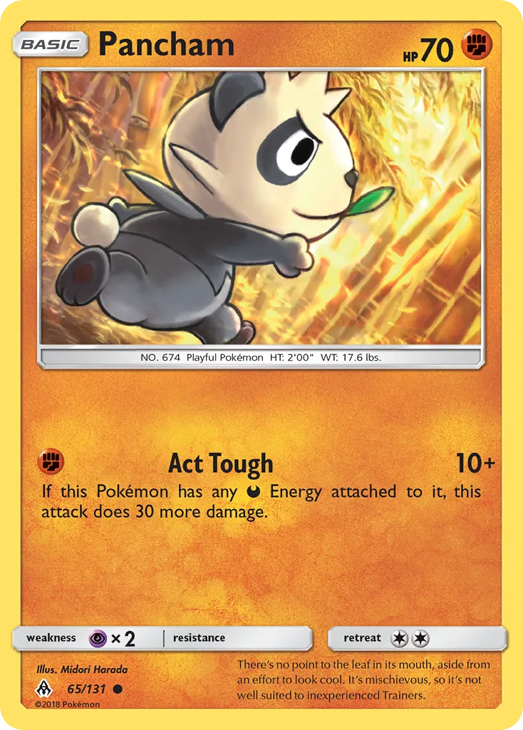 2018 Forbidden Light Pancham Common #065/131 Common card image