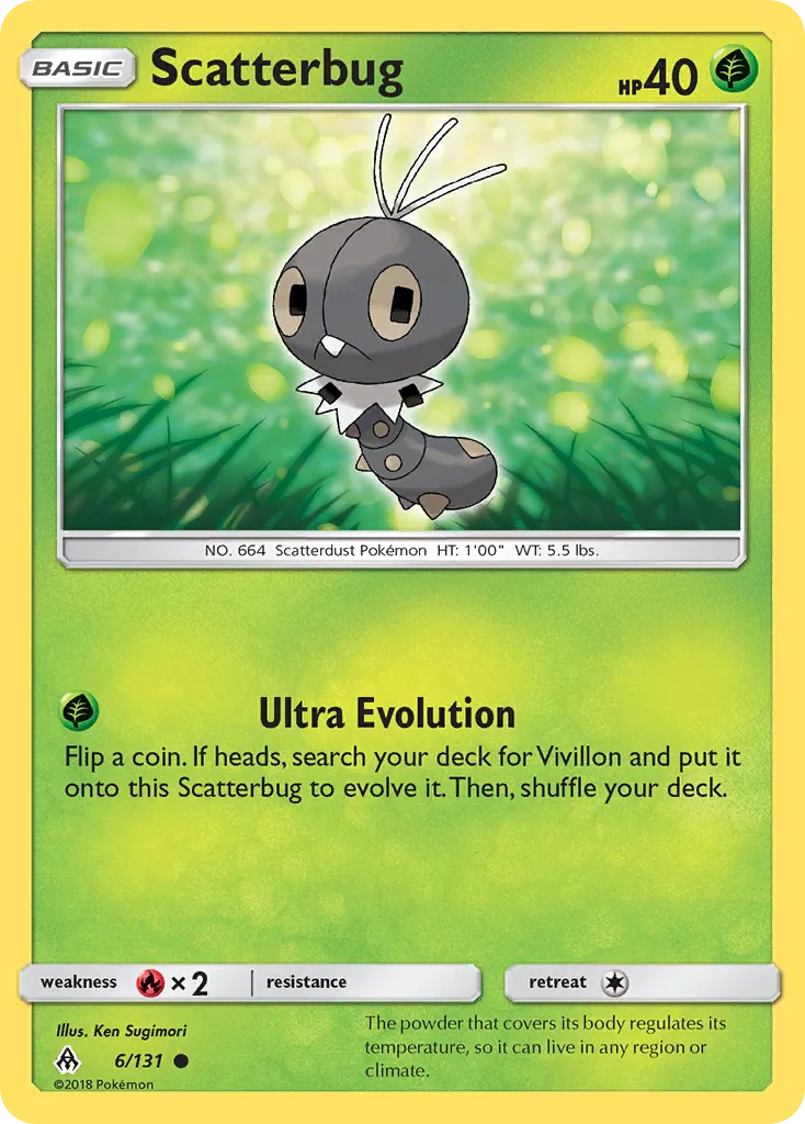 2018 Forbidden Light Scatterbug Common #005/131 Common card image