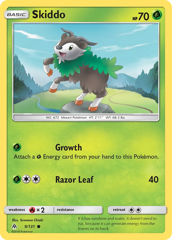 2018 Forbidden Light Skiddo #009/131 Common card image