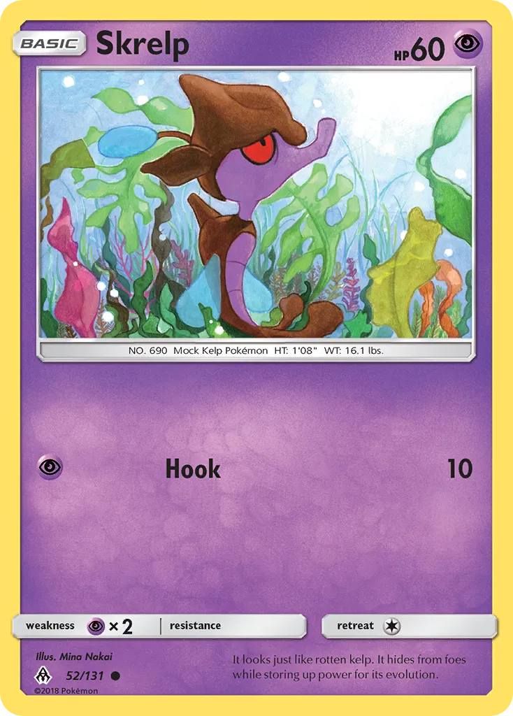 2018 Forbidden Light Skrelp Common #052/131 Common card image