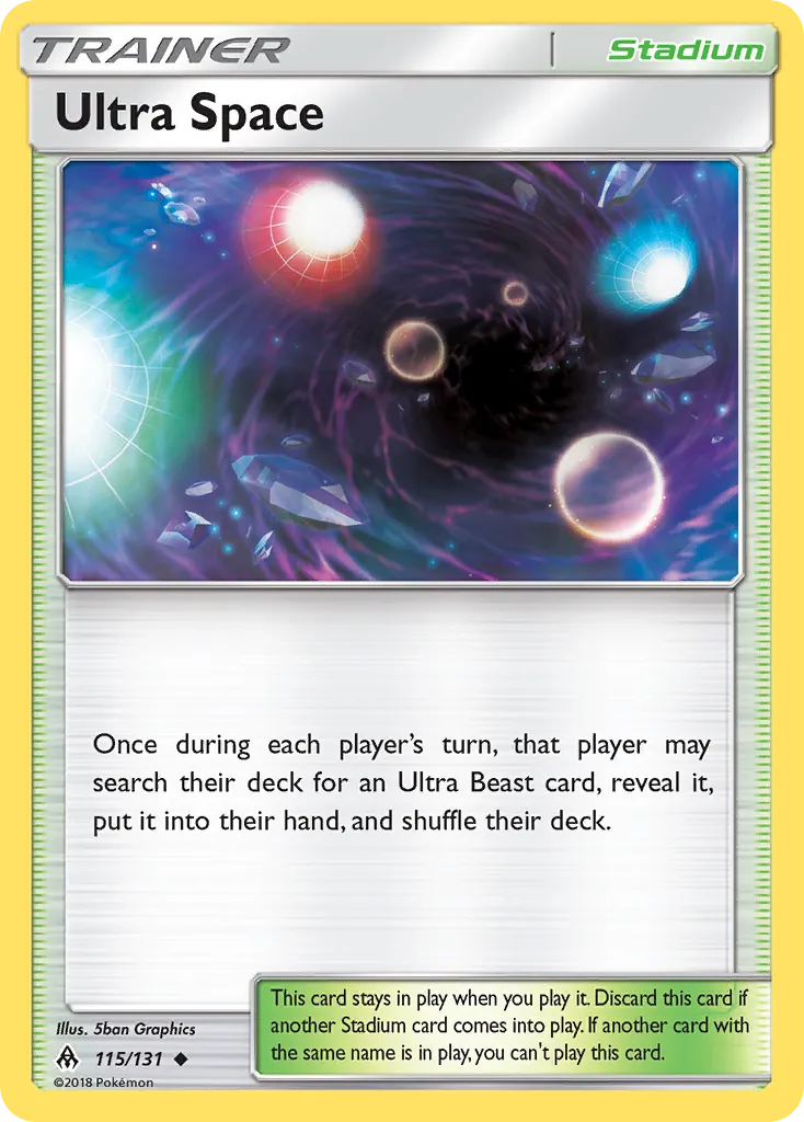 2018 Forbidden Light Ultra Space Uncommon #115/131 Uncommon card image