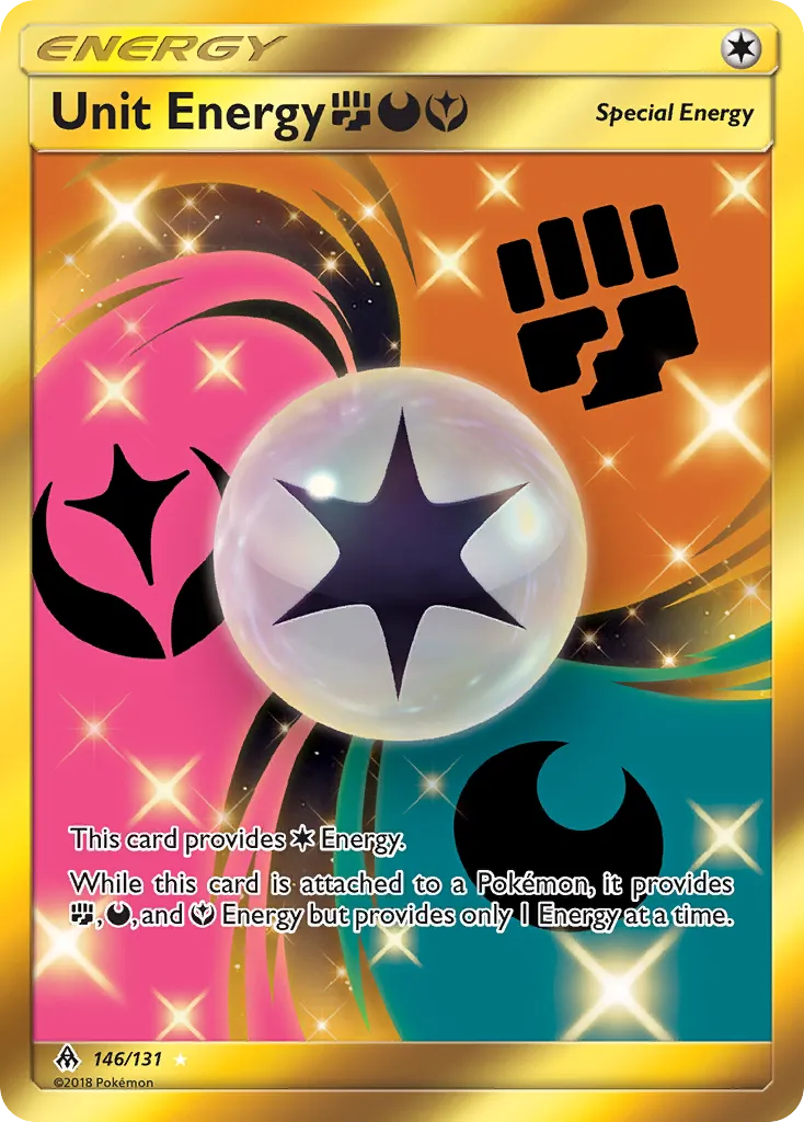 2018 Forbidden Light Unit Energy FightingDarknessFairy #118/131 Uncommon card image