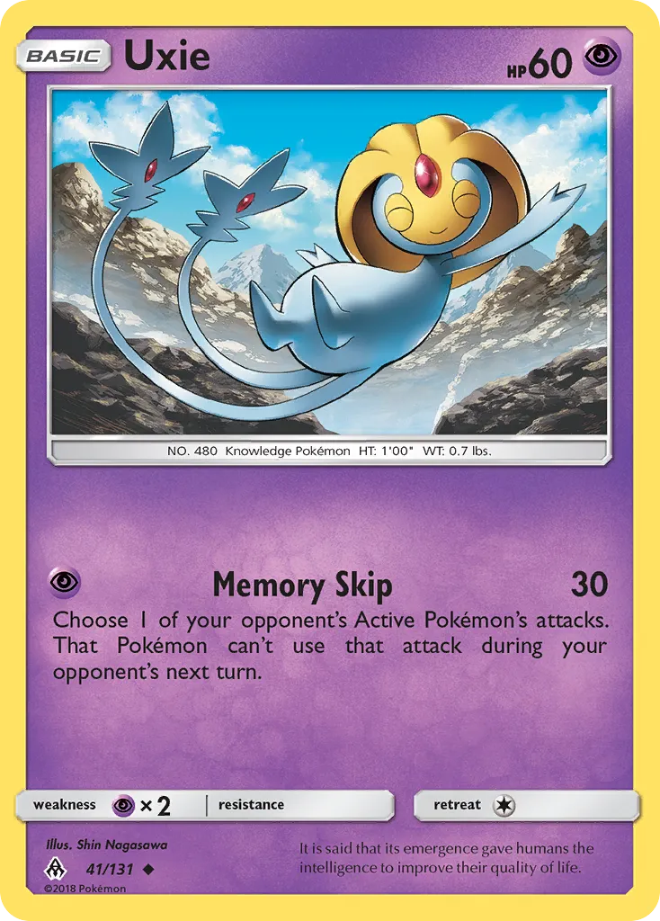 2018 Forbidden Light Uxie #041/131 Uncommon card image