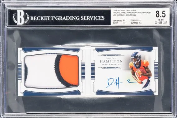 2018 Jumbo Prime Signatures Booklet Daesean Hamilton #30 card image