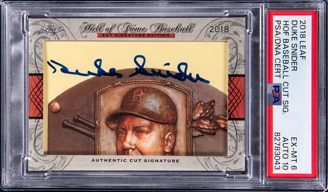 2018 Leaf Hall of Fame Baseball Cut #no-number card image