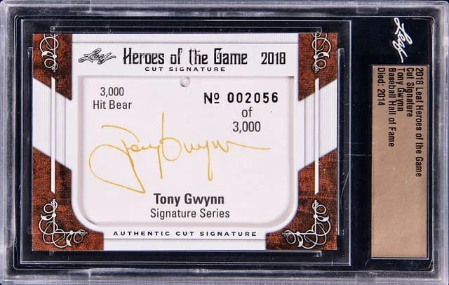 2018 Leaf Heroes of the Game Cut #no-number card image