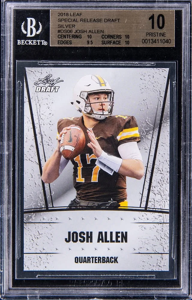 2018 Leaf Josh Allen Special Release Draft Silver #DS06 card image