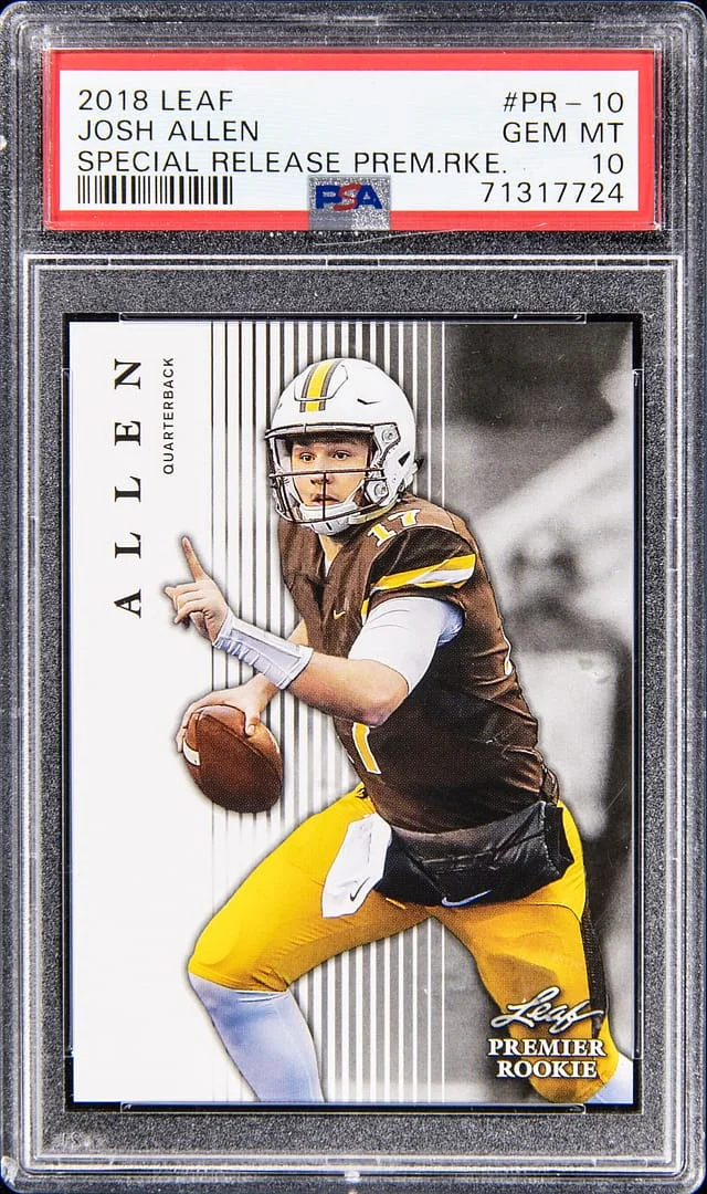 2018 Leaf Josh Allen Special Release Premier #PR-10 card image