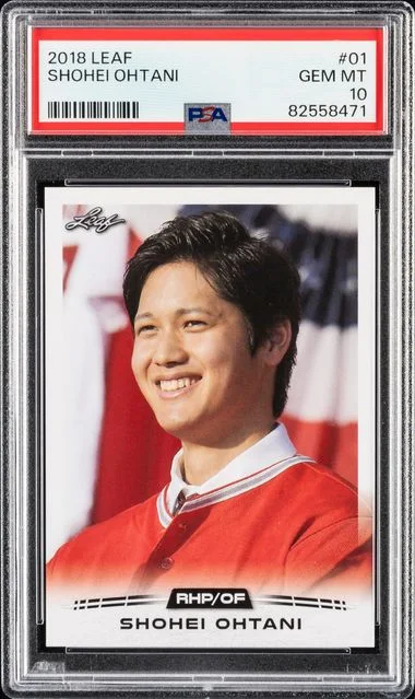 2018 Leaf Shohei Ohtani Ohtani Retail #01 card image