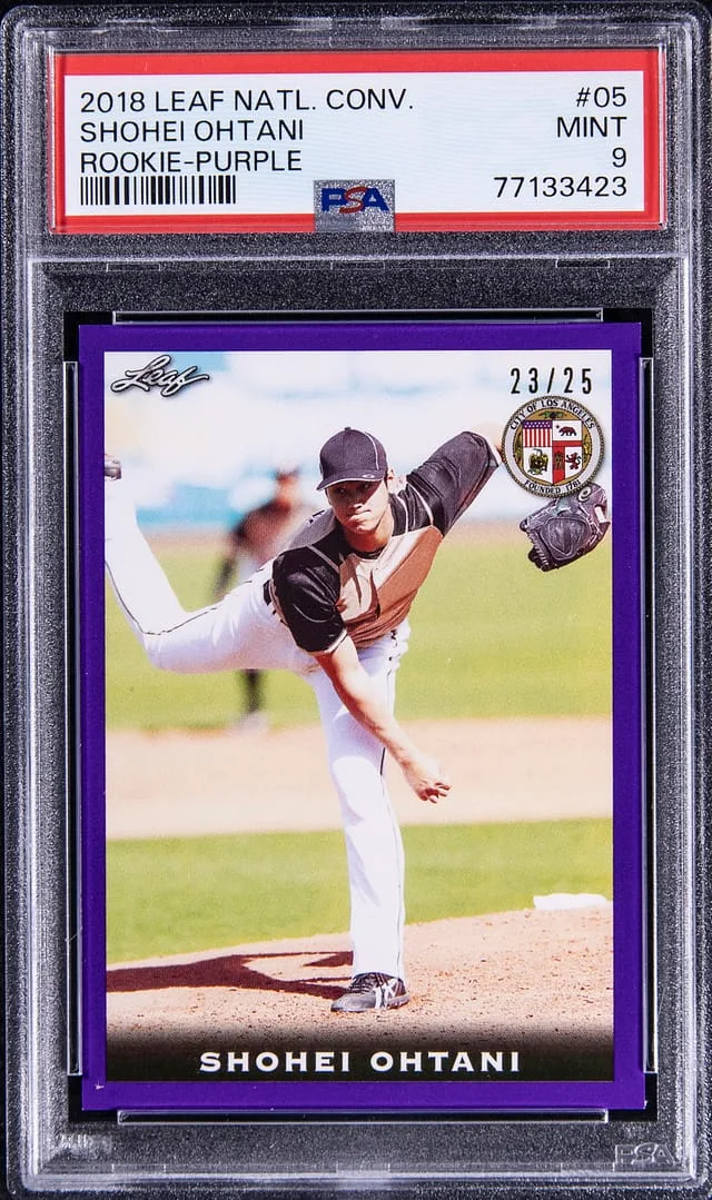 2018 Leaf Shohei Ohtani National Convention Purple #05 card image