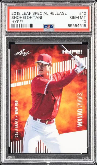 2018 Leaf Shohei Ohtani Special Release Hype! #10 card image