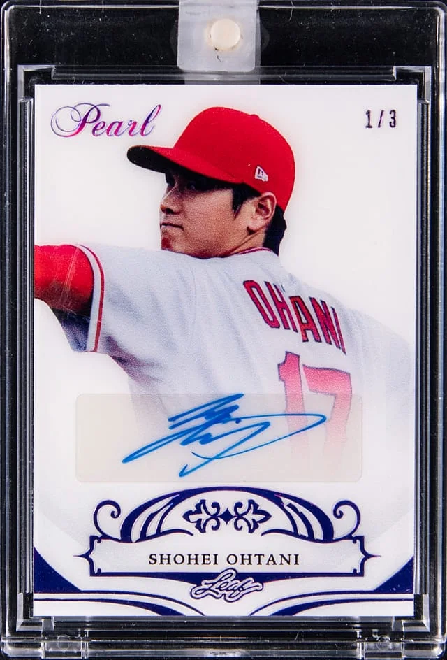2018 Leaf Shohei Ohtani Pearl #AU-SO2 card image