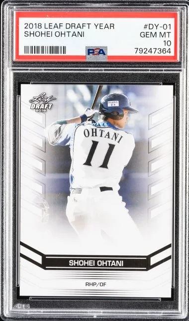 2018 Leaf Shohei Ohtani Ohtani Draft Year #DY-01 card image