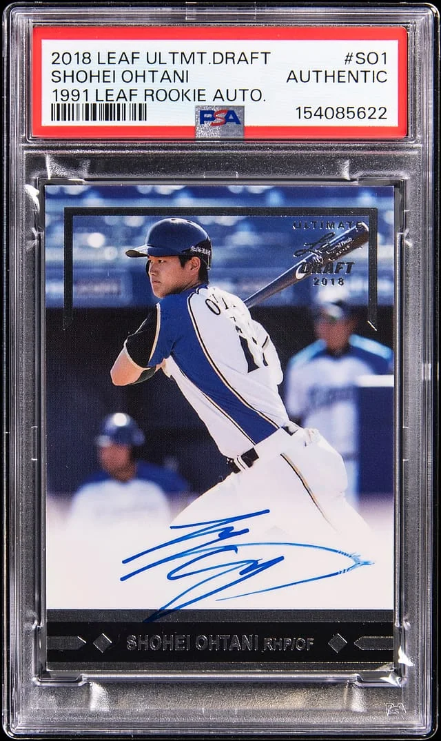 2018 Leaf Shohei Ohtani Ultimate Draft 1991 Autographs #GLR-S01 card image