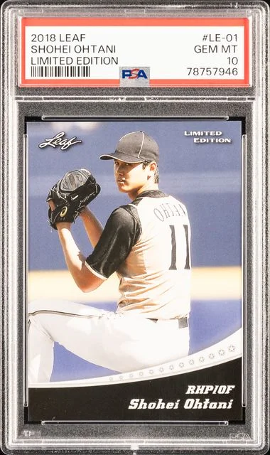 2018 Leaf Shohei Ohtani Ohtani Retail Limited Edition #LE-01 card image